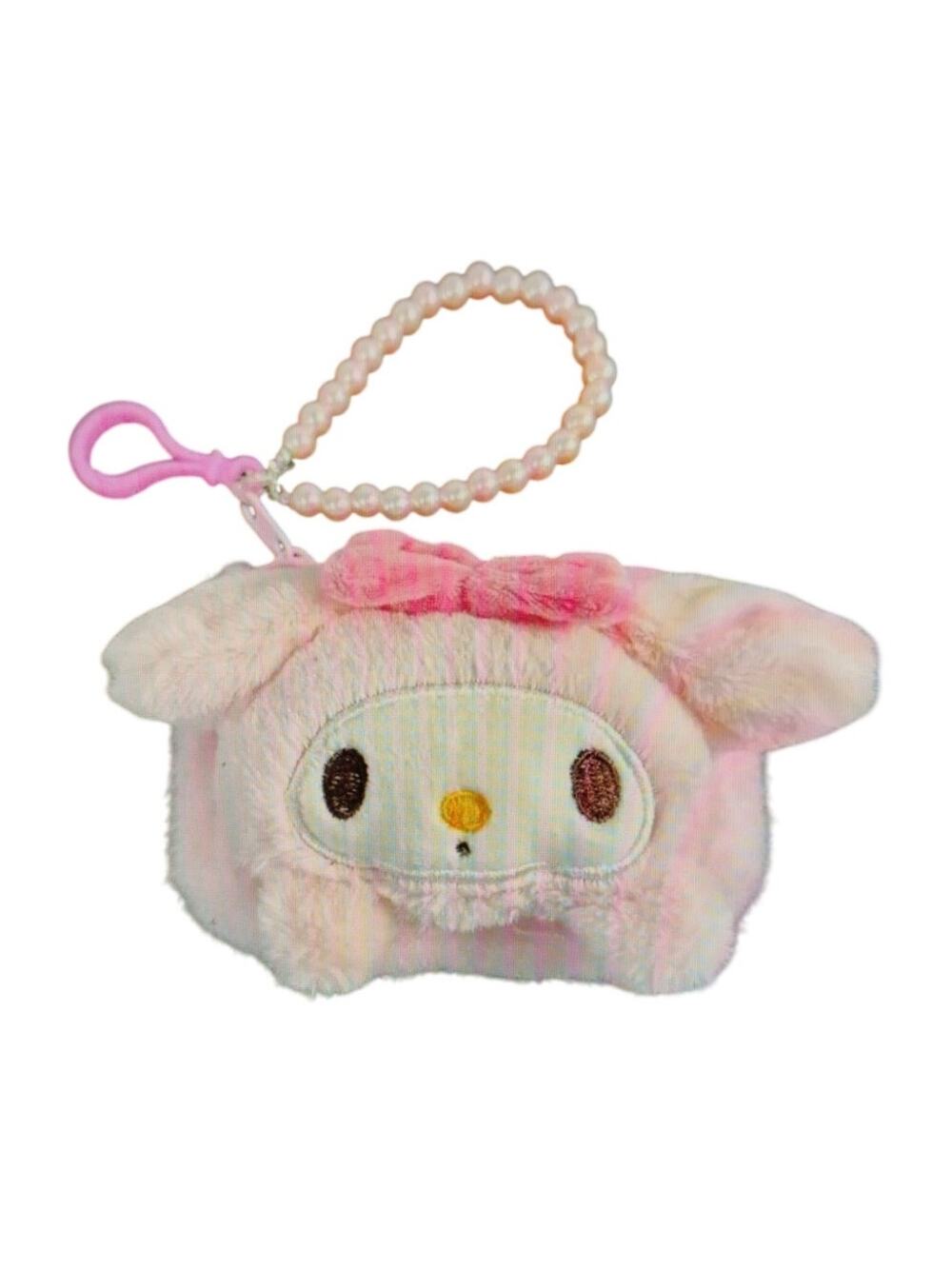 Plushy My Melody mini zip coin Purse Hello Kitty